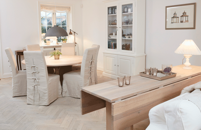 Spisebord fra lille til stor